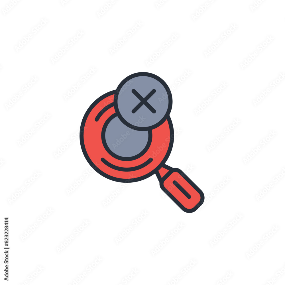 Poster no result icon. vector.editable stroke.linear style sign for use web design,logo.symbol illustration