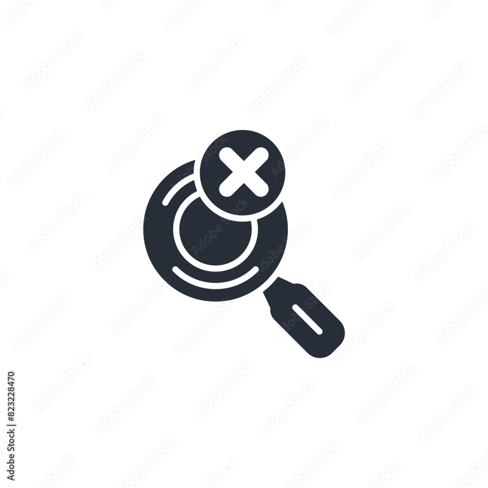 Poster no result icon. vector.editable stroke.linear style sign for use web design,logo.symbol illustration