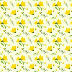 BG Pattern yellow flowers