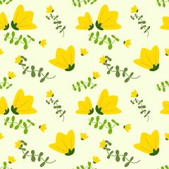 BG Pattern yellow flowers