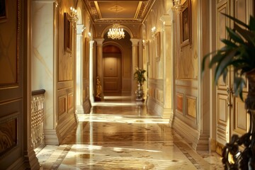 Fototapeta premium Classical Corridor Interior