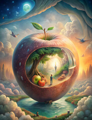 a beautiful dream tale in an apple