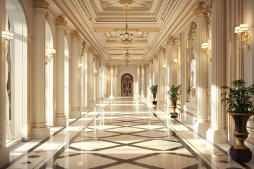 Fototapeta premium Classical Corridor Interior