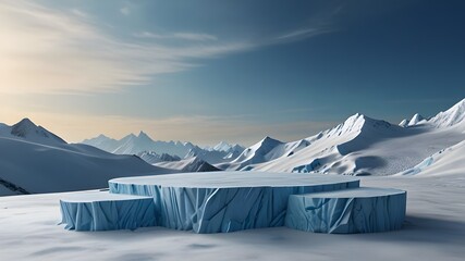 Background, Ice, Display, Products, Wallpaper, Glacier, View, Generative AI