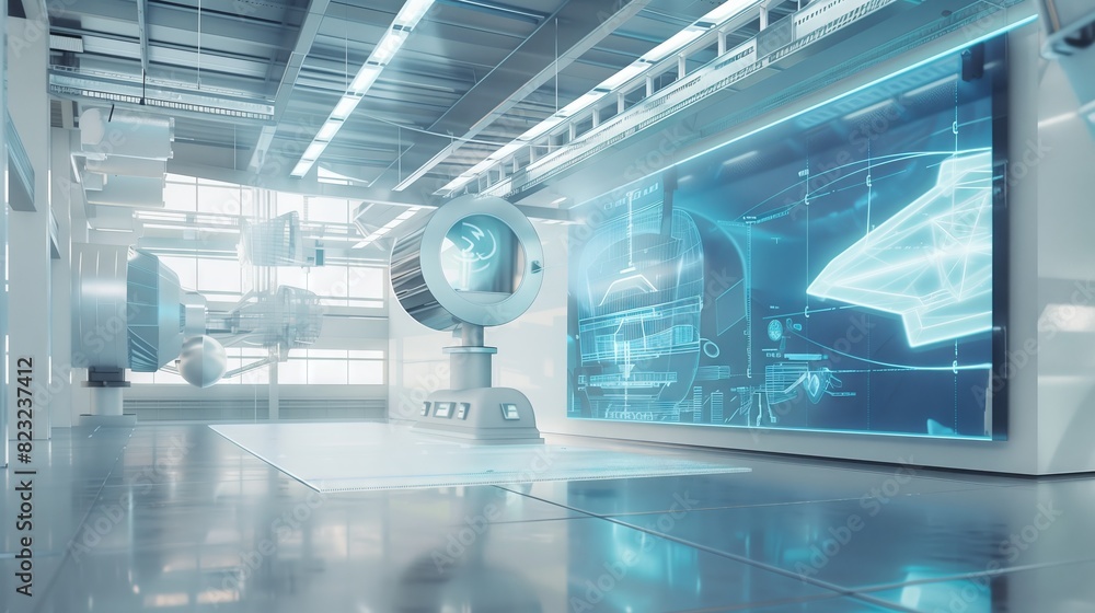 Poster a top aerodynamics lab with advanced wind tunnels, 3d airflow simulations, and real-time data for de