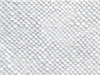 Close-up of white fish scale texture background