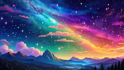  a beautiful night sky full of stars