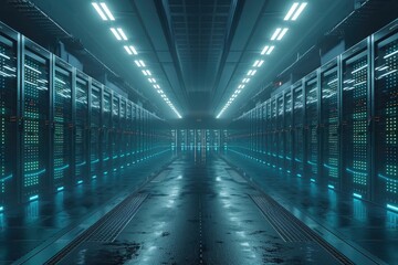 Fototapeta premium Big data computer room