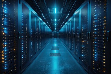 Fototapeta premium Big data computer room