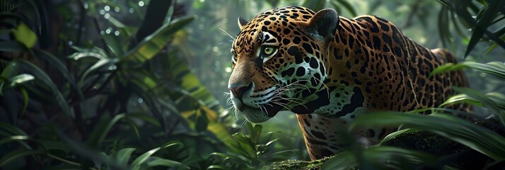  jaguars hunt and capture their prey in the forest? Describe their stealthy techniques and powerful hunting strategies
