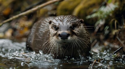 interspecies interactions exhibited by otters and their ecological role in maintaining the balance of river ecosystems in the forest