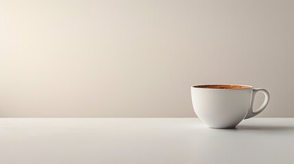 A Minimalist Coffee Scene A Serene Moment of Comfort and Rejuvenation