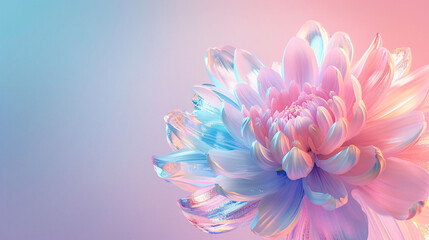 Obraz premium Colorful flower graphic poster PPT background, abstract flower computer wallpaper background