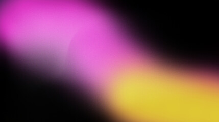 Purple and yellow blurred gradient background . Colorful digital grain noise texture overlay