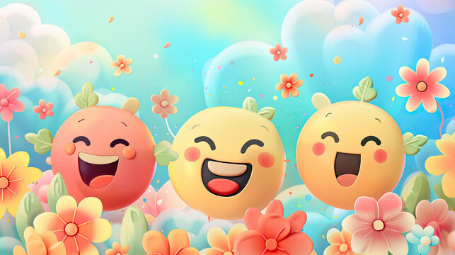Happy world smile day banner design illustration