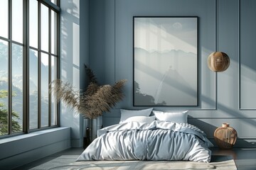 A minimalist bedroom with natural sunlight filling the room adds a modern aesthetic inspiration ideas
