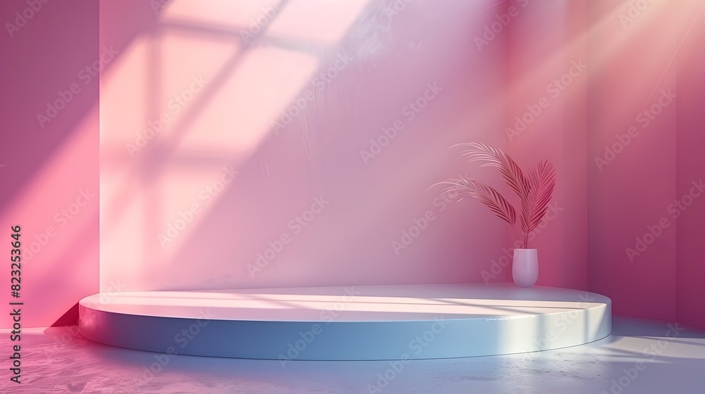 Poster soft pastel gradient backdrop for elegant product presentation and display