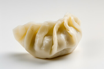 Chinese dumpling, close-up, isolated on white background
