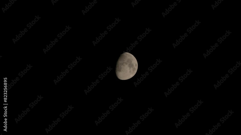 Canvas Prints moon moving slowly stock footage closeup view