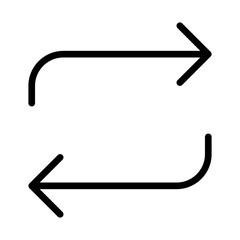 Recycle, Reusable icon in thin line style Vector illustration graphic design