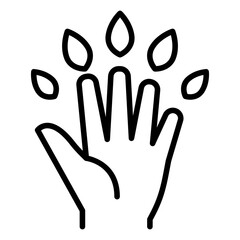 Obraz premium Nature conservation icon in thin line style Vector illustration graphic design