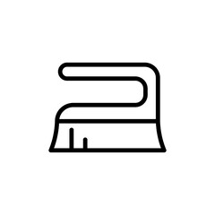 Brush icon in thin line style Vector illustration graphic design