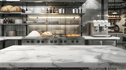 professional bakery kitchen modern background