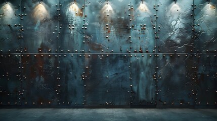 Dramatic Industrial Backdrop for Rugged and Durable Product Showcasing with Ample Copy Space