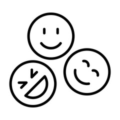 Psychology icon in thin line style Vector illustration graphic design