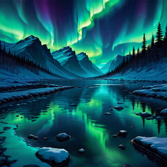 aurora landscape