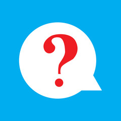 question mark icon blue background