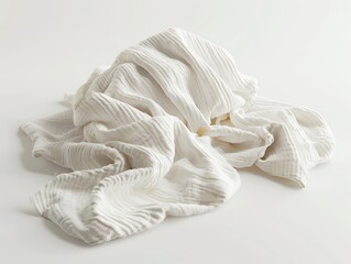 Obraz premium A 3D render of a baby muslin swaddle blanket