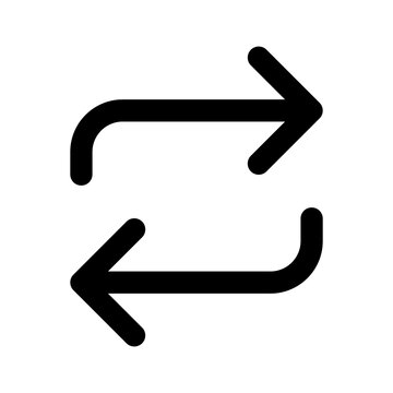 recommend clip art: Arrow icon in thin line style Vector illustration graphic design
