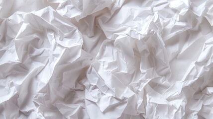 Obraz premium Clean, white crumpled paper texture background Creative idea of lamp, copy space Ideal for advertising and stock photography HD, 4K