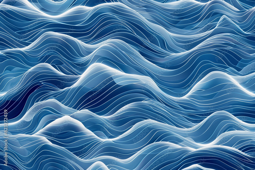 Poster waves pattern seamless pattern futuristic background