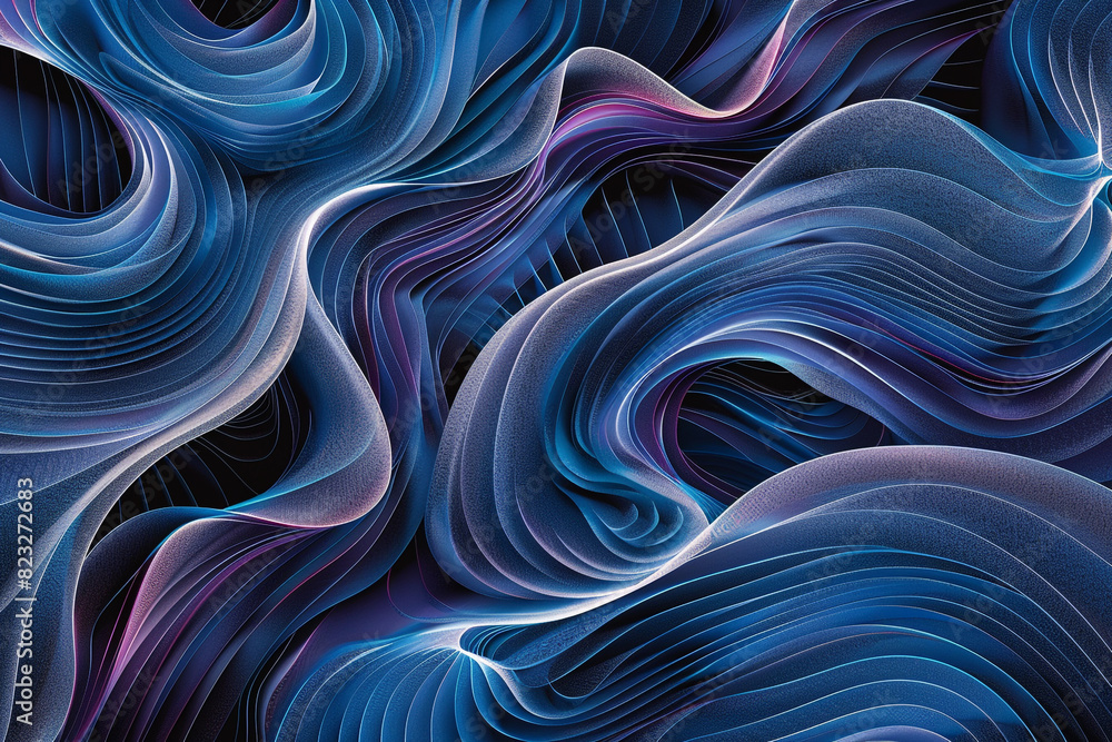 Poster waves pattern seamless pattern futuristic background