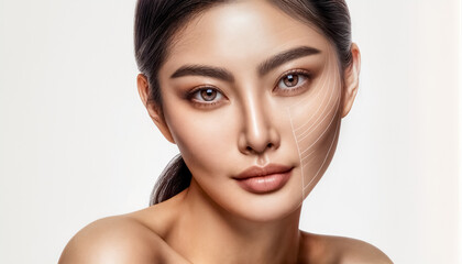 Trattamento Anti-Et&agrave;- Effetti di Lifting Facciale su Donna Asiatica