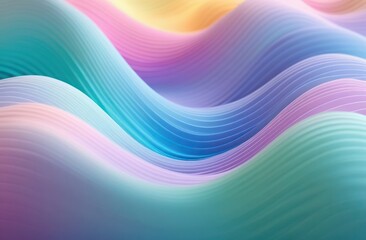 Obraz premium Calm, soothing pastel colors with soft waves or flowing lines