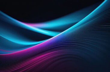 Dynamic abstract lines convey a sense of movement and energy