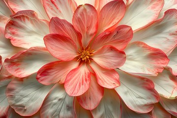 AI generated illustration of blooming flower texture in closeup