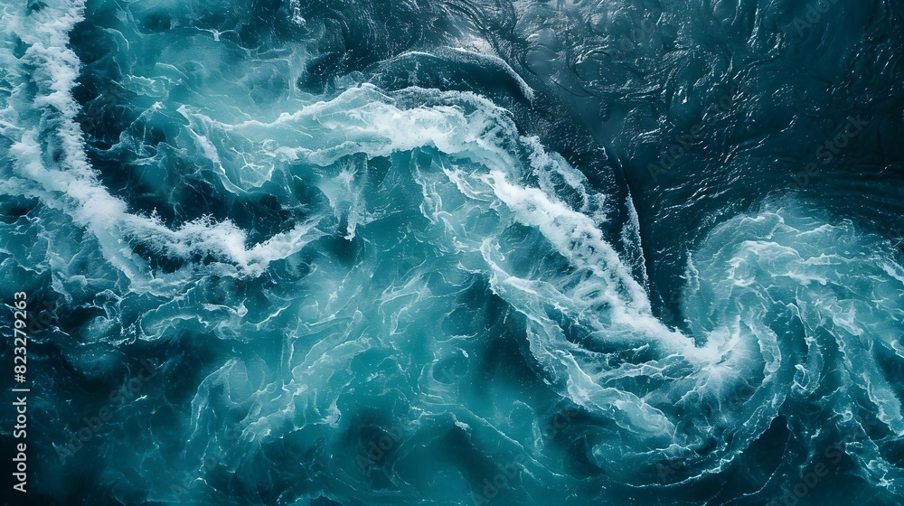 Poster embracing the continuous flow of new beginnings serene river symbolizing transformation and opportun