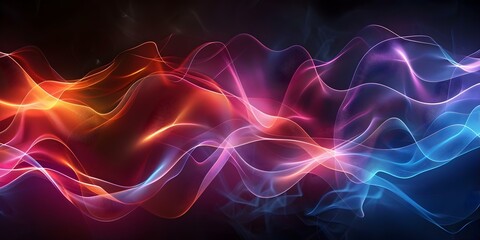 Fototapeta premium Visualizing Modern Stock Market Data with Wide Format Ripple Curve. Concept Stock Market Data, Data Visualization, Wide Format, Ripple Curve, Modern Trend