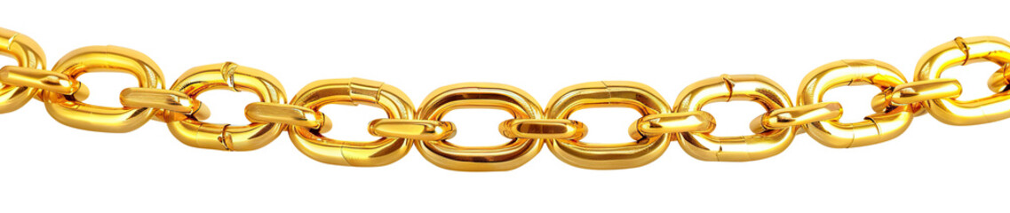 Gold chain cut out