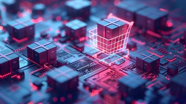 A modern and seamless drop shipping showcasing the of supply chain logistics order fulfillment and e commerce concepts for an innovative digital