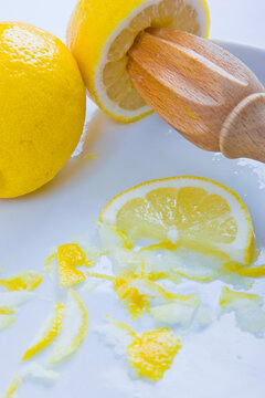 Juicer and Lemons - Close-up view
