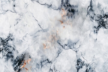 Obraz premium White and gold marble textured background Abstract design, 4k wallpaper AI 