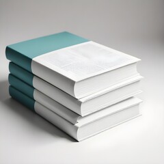 stack of books isolated