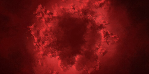 Red abstract grunge vapour mist fog overlay smoke cloud sand grain texture powder explosion vintage vector background.