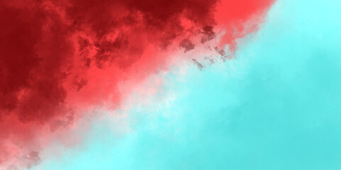 Naklejka premium Red and blue abstract grunge vapour mist fog overlay smoke cloud sand grain texture powder explosion vintage vector background.