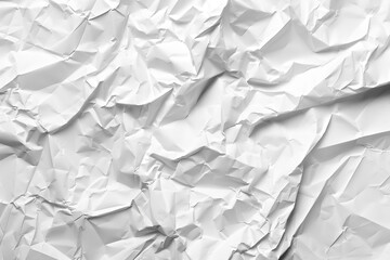 Obraz premium White crumpled paper background Texture of crumpled paper 